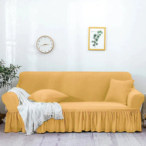 Mesh Sofa Cover – Yellow Color