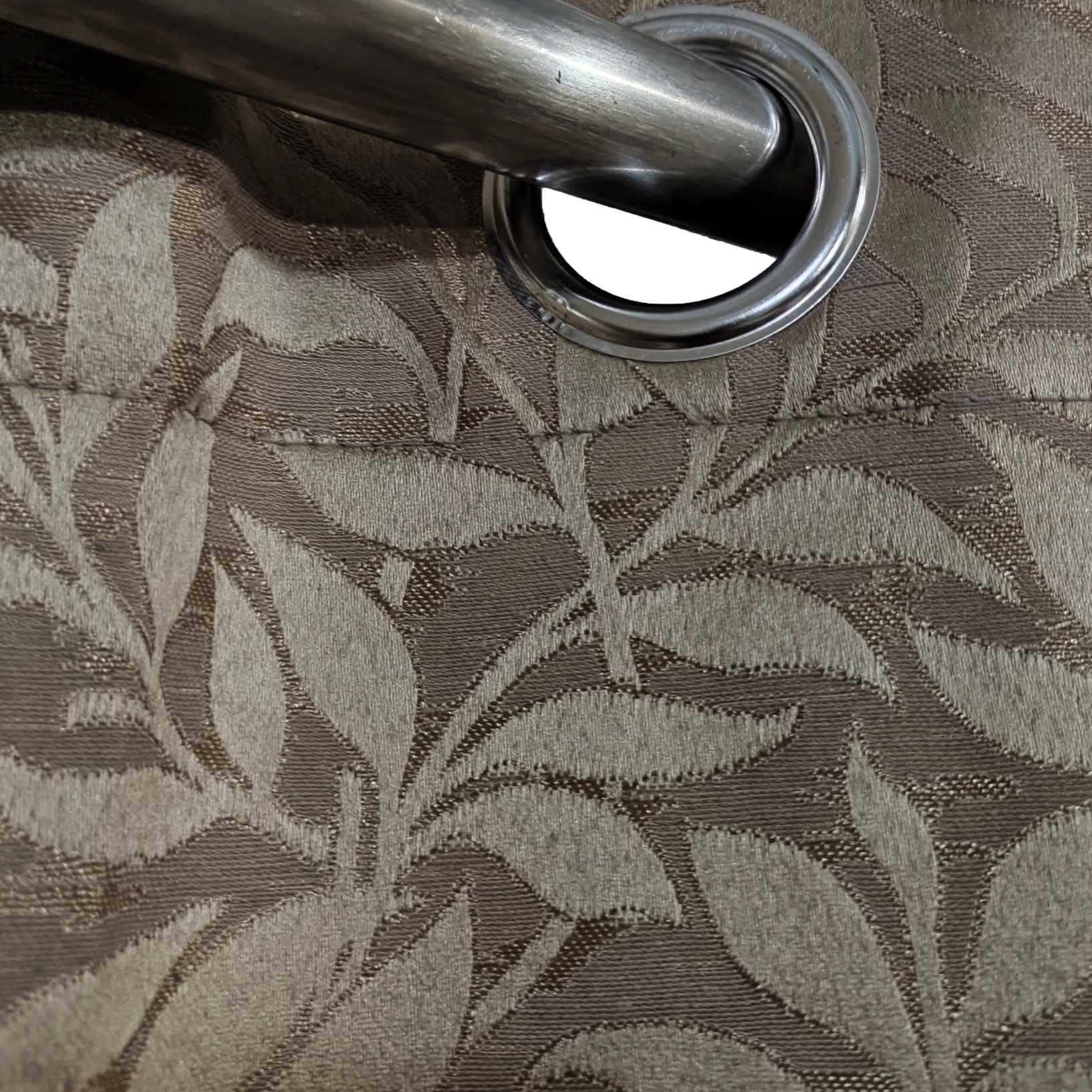 Self Print Thick Shanghai Curtain Lite Brown
