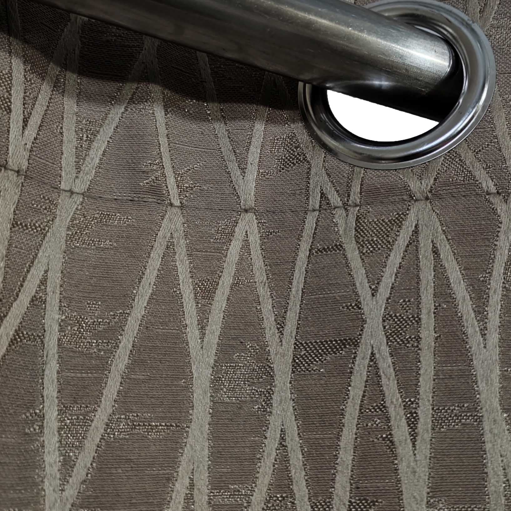 Self Print Thick Shanghai Curtain Lite Brown