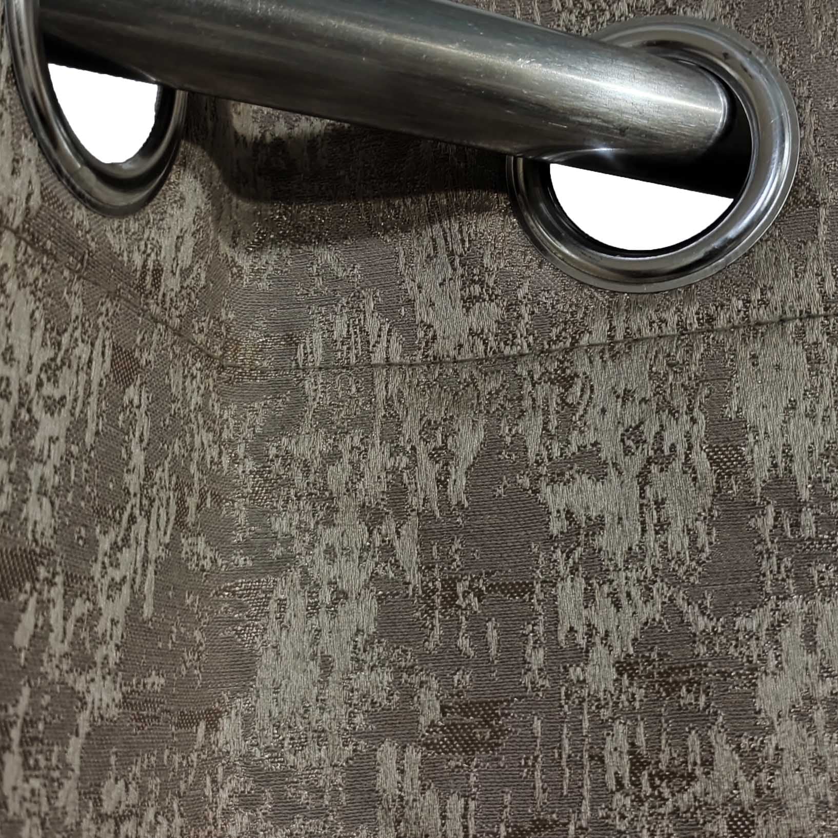 Self Print Thick Shanghai Curtain Lite Brown