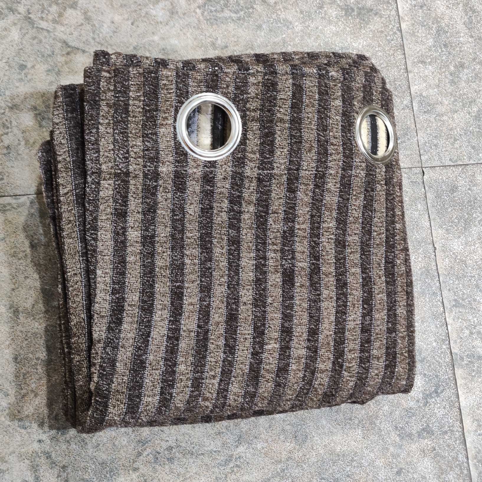 Thick Viscose Curtain Choclate Brown Liner