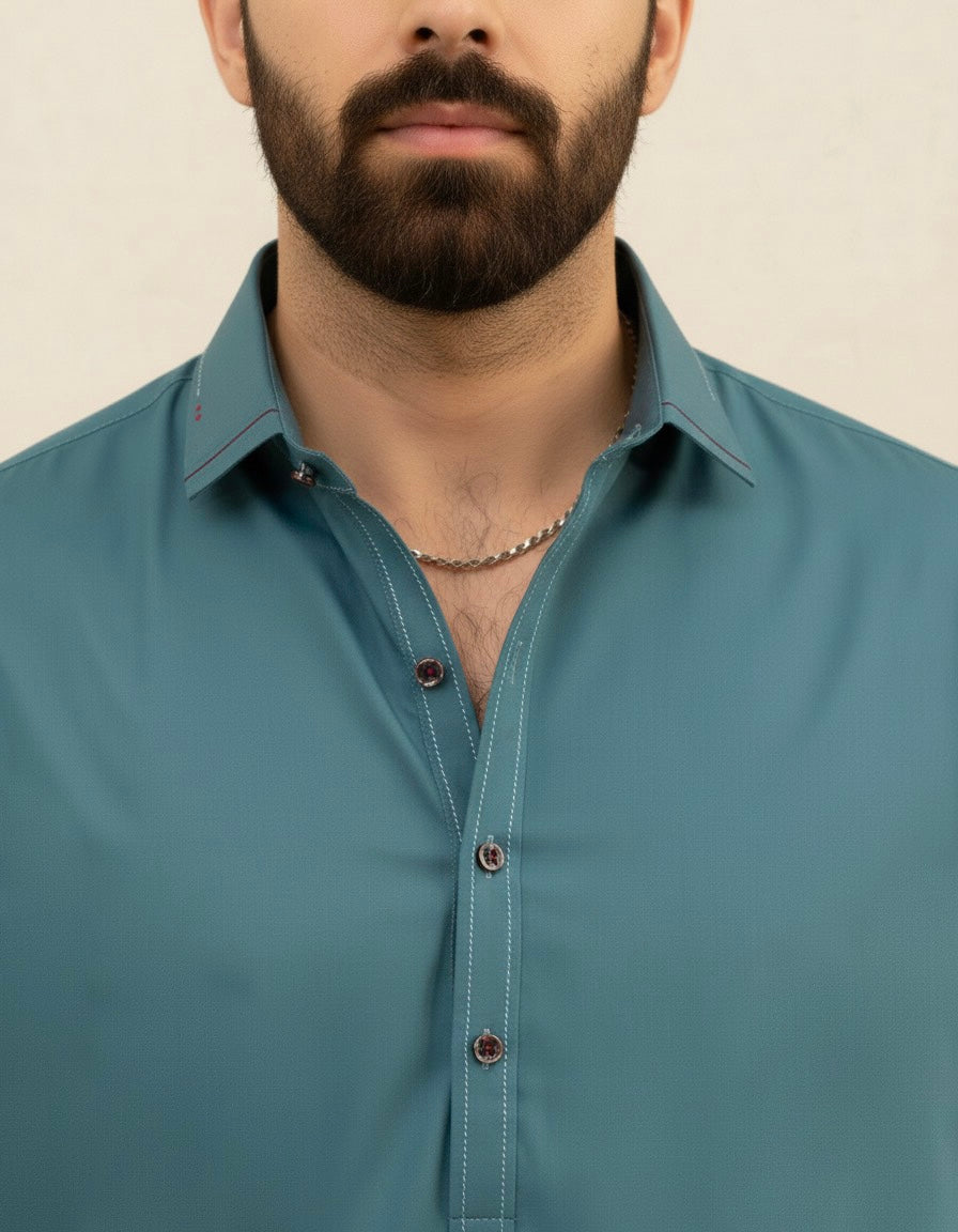 Sea Green Designer’s Shalwar Kameez Stitched