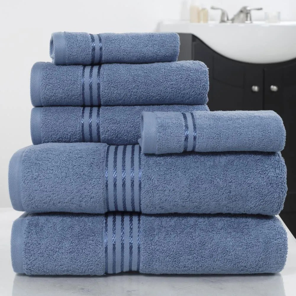 100% Cotton Supreme Bath Towel – Grey Blue (27″ x 54″)