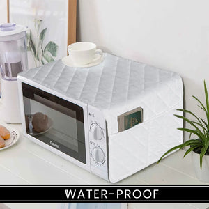 Waterproof Quilted Microwave Oven Cover with Side Pockets