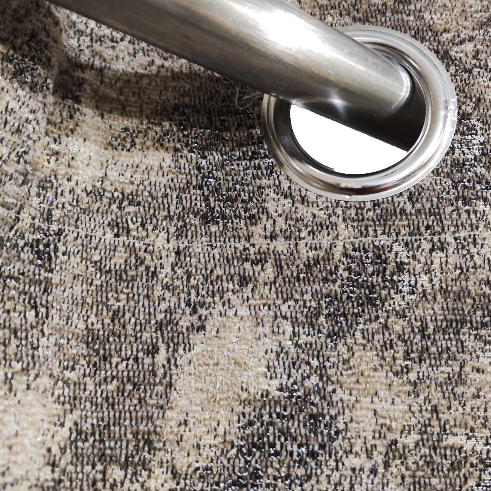 Thick Crushed Viscose Curtain Lite Brown