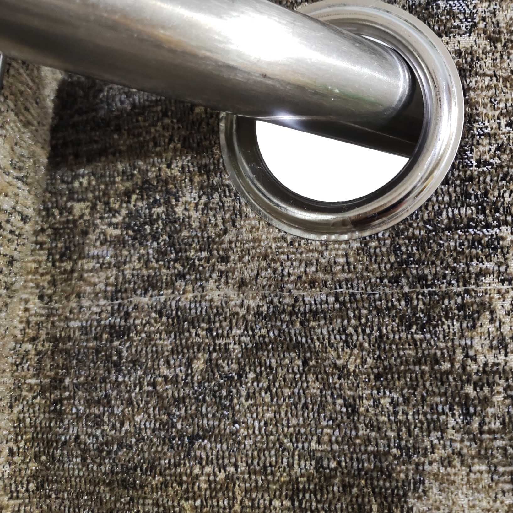 Thick Crushed Viscose Curtain Grey Brown