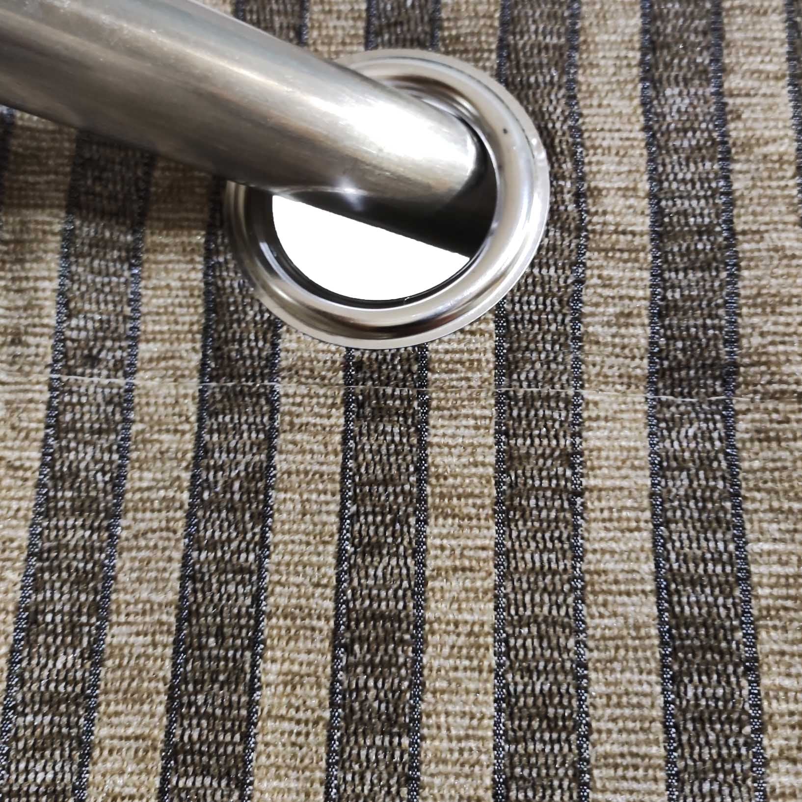 Thick Viscose Curtain Grey Brown Liner