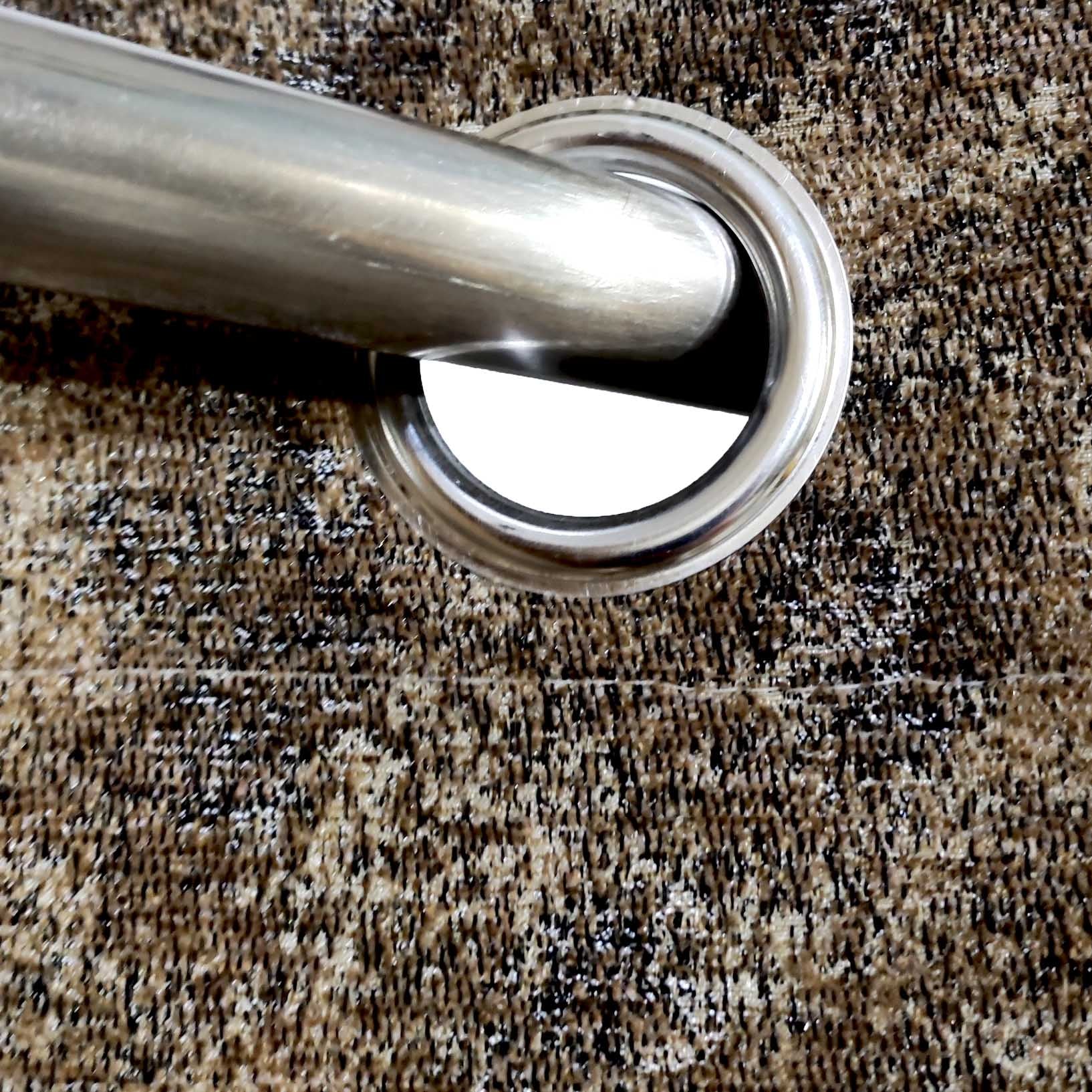 Thick Crushed Viscose Curtain Mid Brown