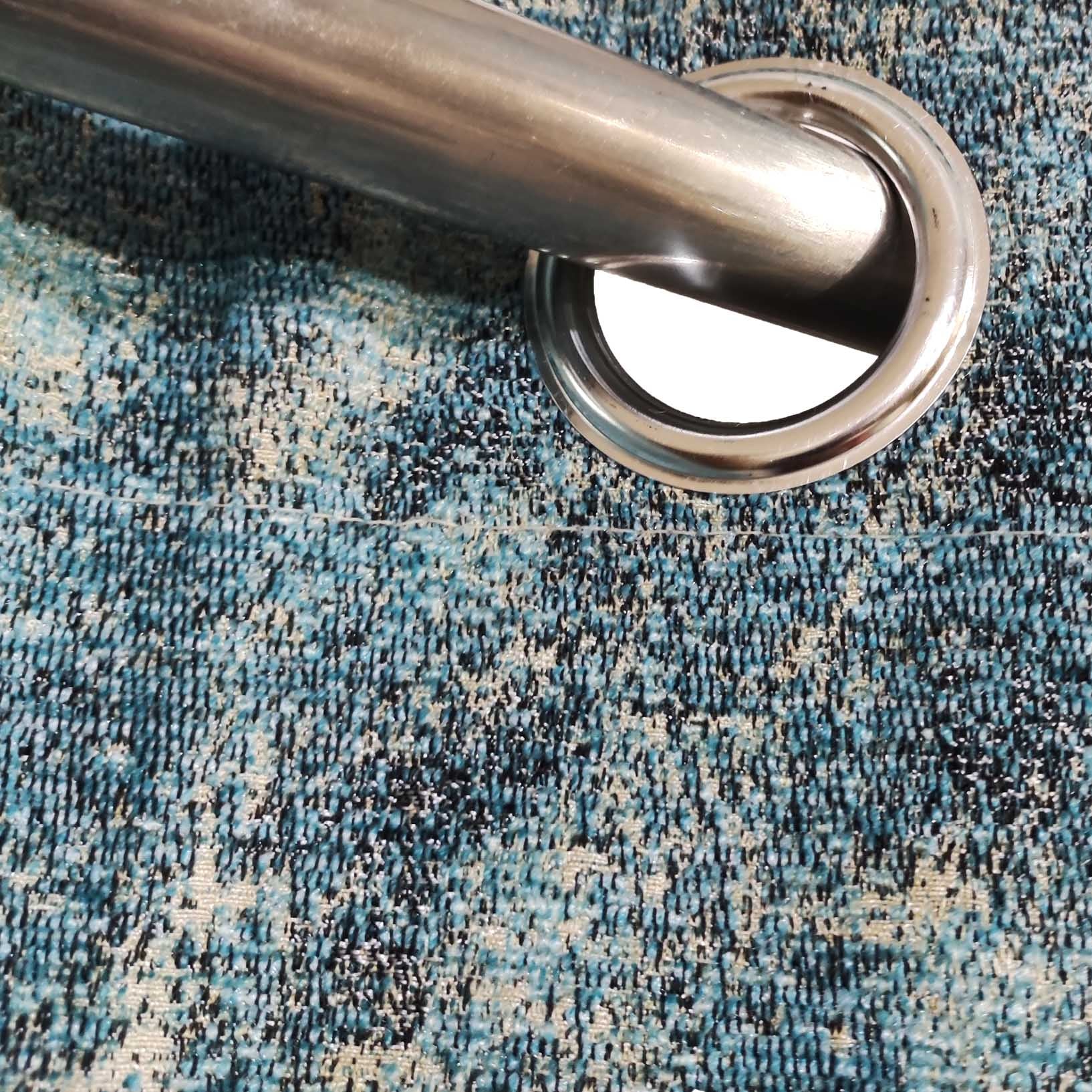 Thick Crushed Viscose Curtain Turquoise