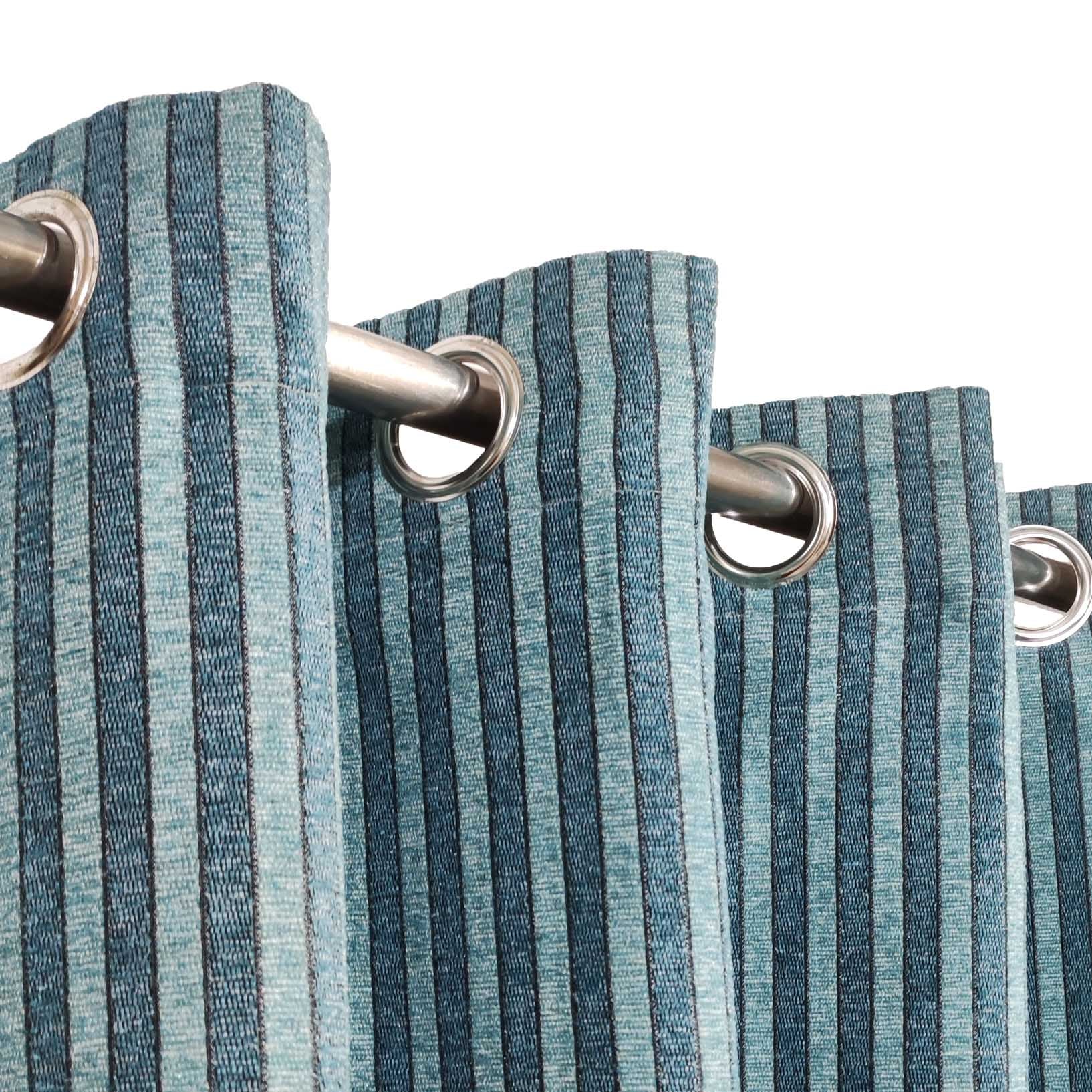 Thick Viscose Curtain Turquoise Liner