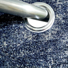 Thick Crushed Viscose Curtain Blue