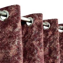 Thick Crushed Viscose Curtain Maroon