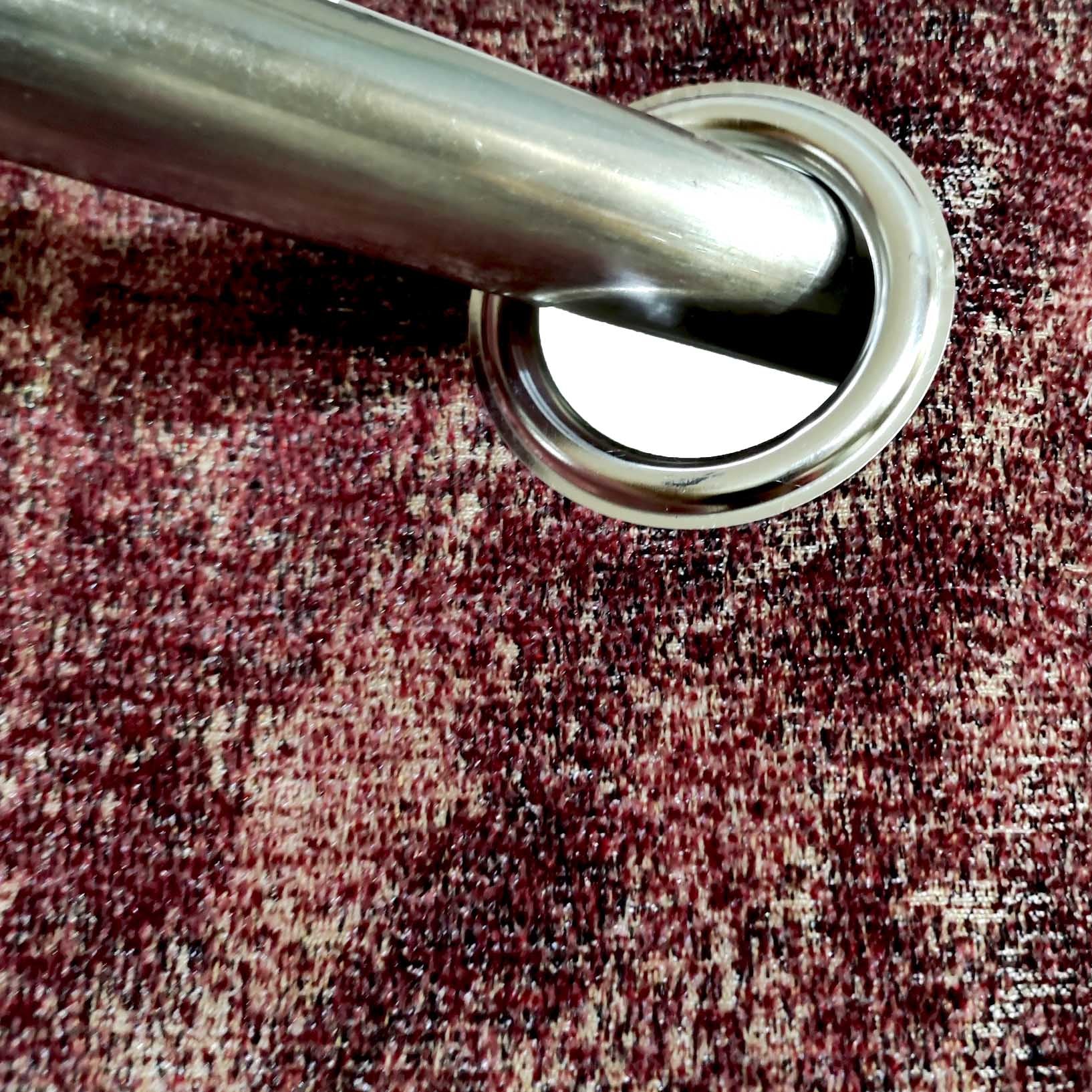 Thick Crushed Viscose Curtain Maroon
