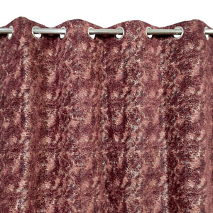 Thick Crushed Viscose Curtain Maroon