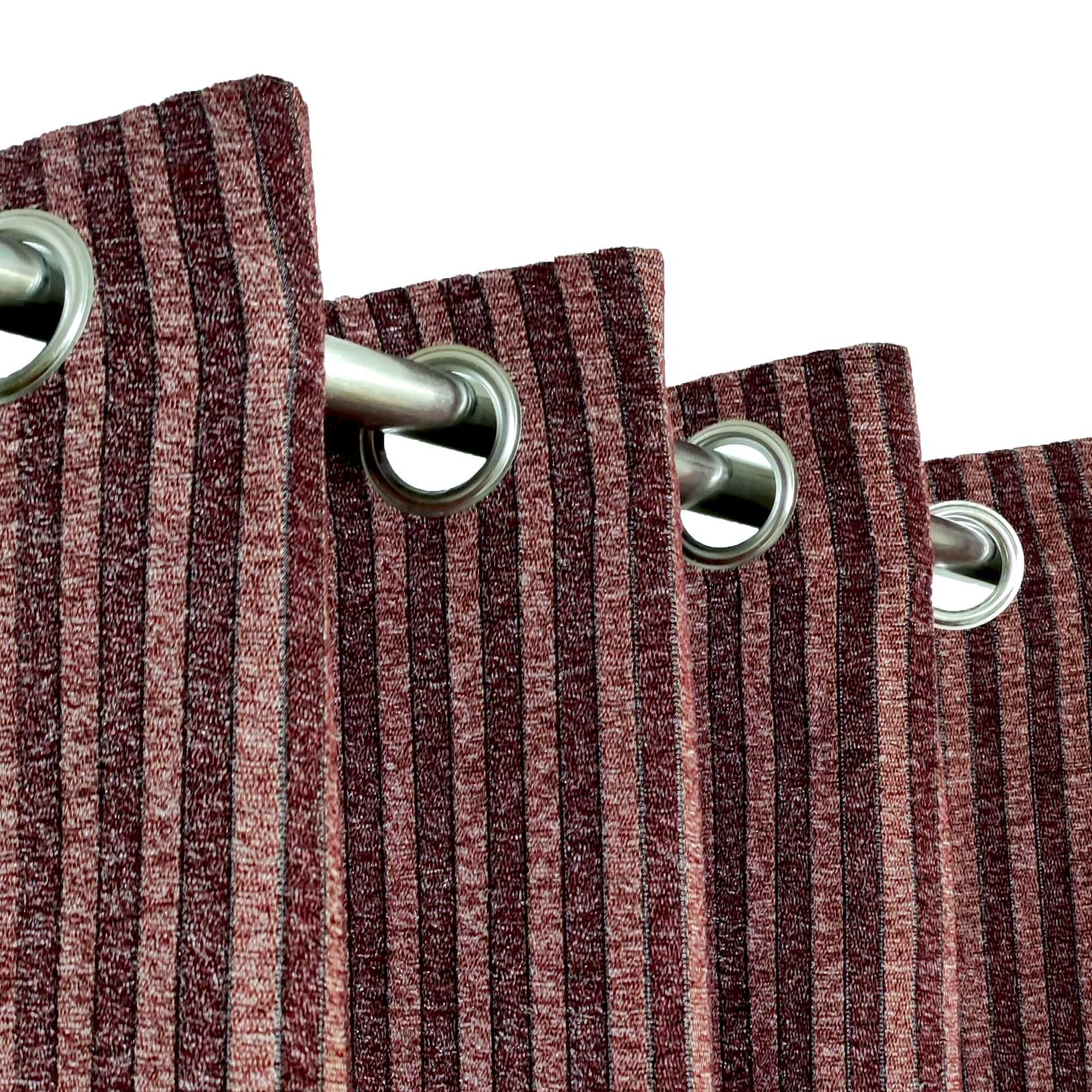 Thick Viscose Curtain Maroon Liner