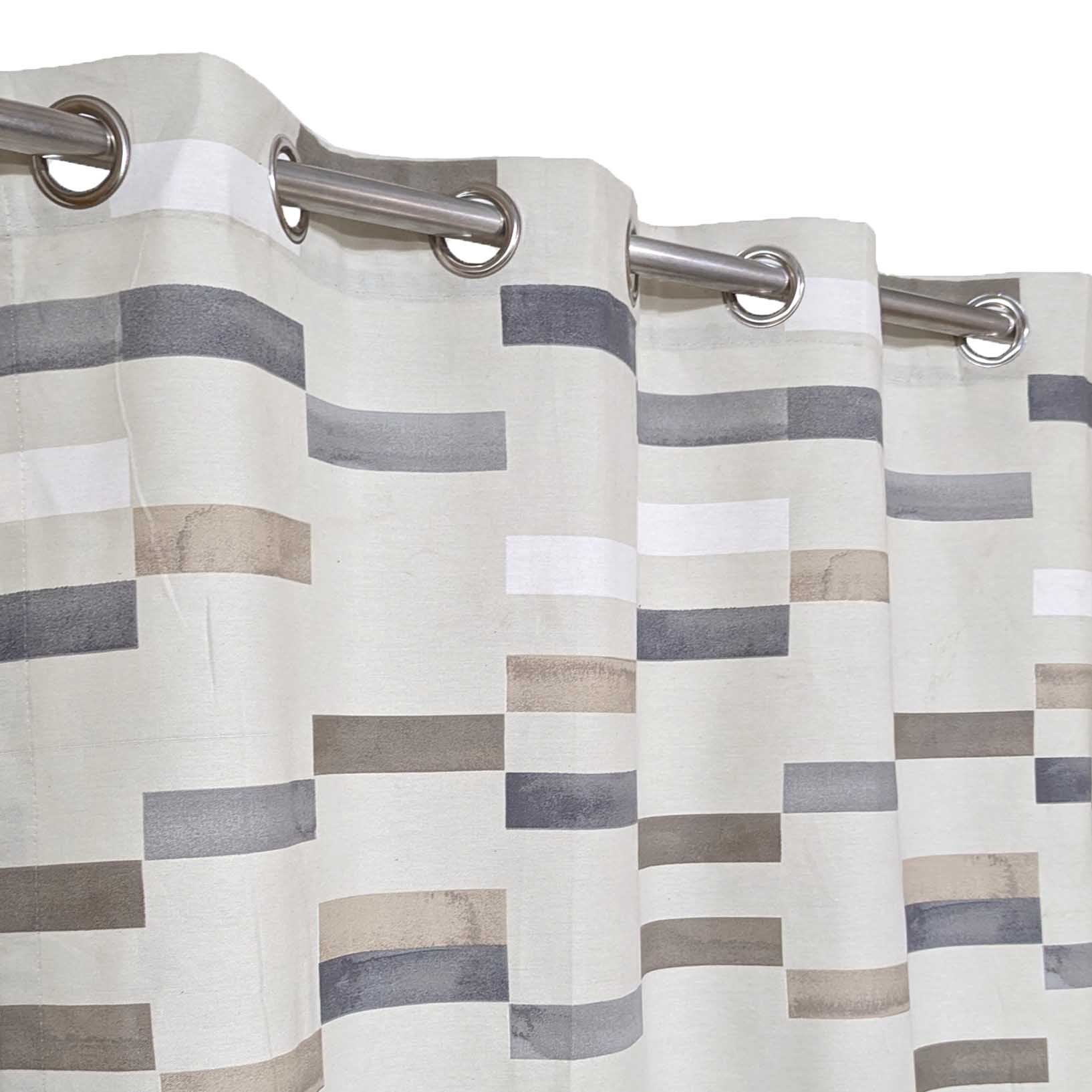 Colored Patches - Duck Cotton Curtain