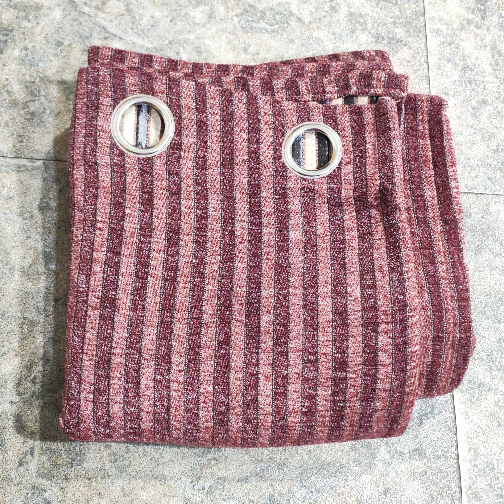 Thick Viscose Curtain Maroon Liner