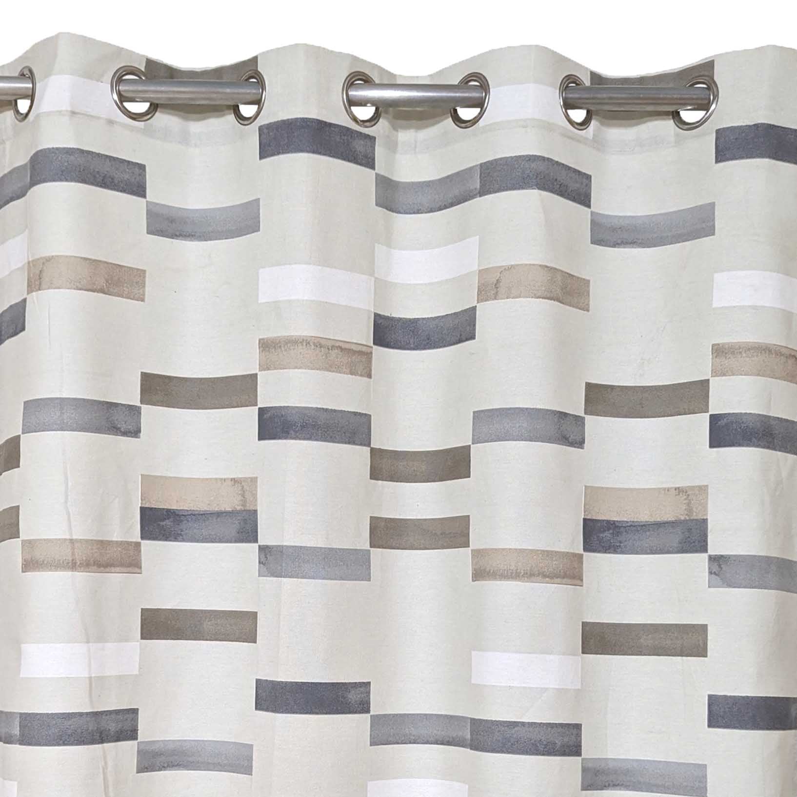 Colored Patches - Duck Cotton Curtain