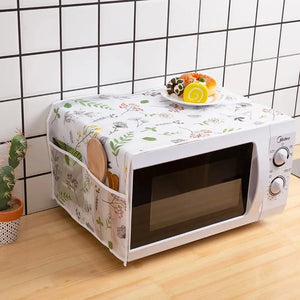 PEVA/PVC Waterproof Microwave Oven Cover with Side Pockets