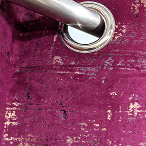 Premium Textured Velvet Curtain Maroon