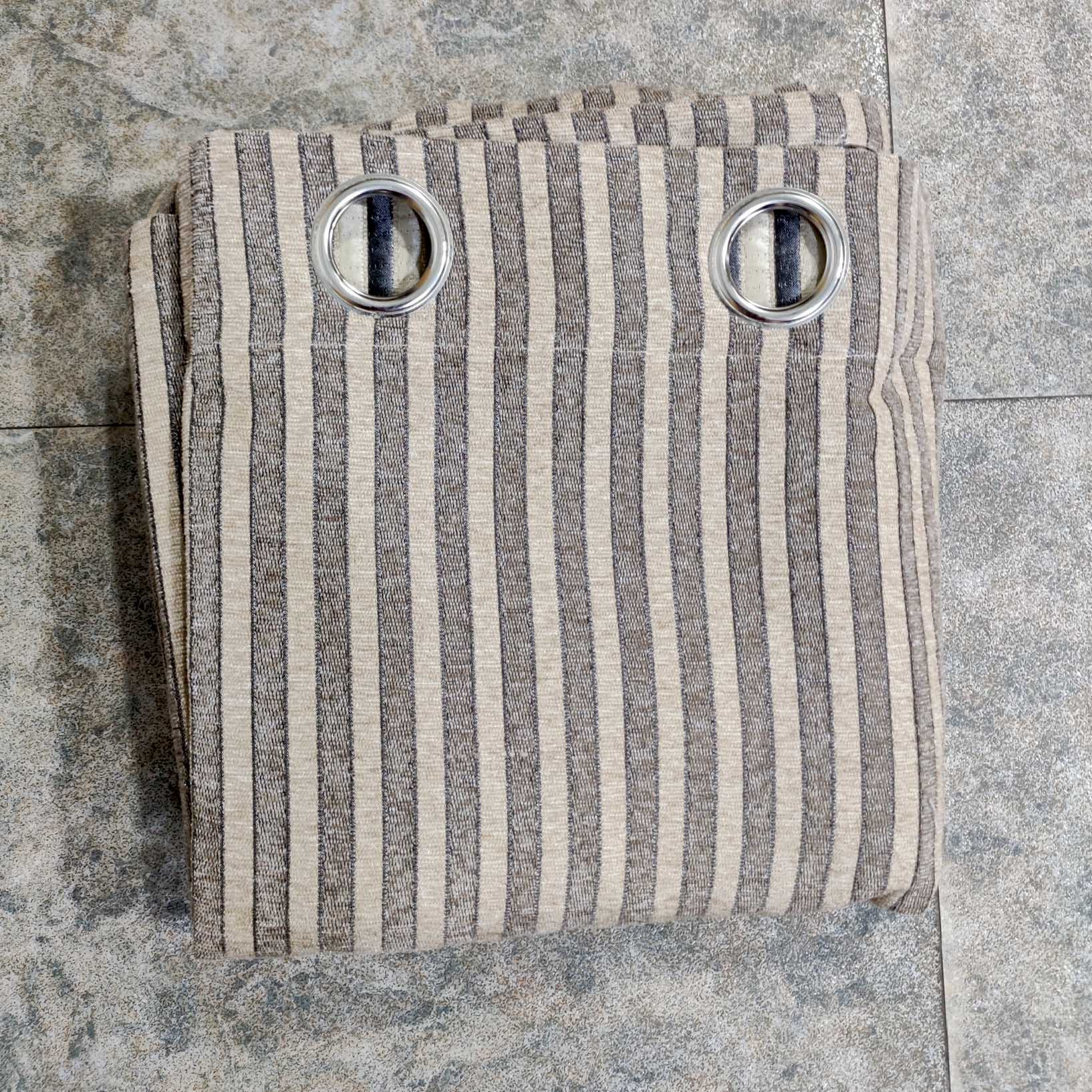 Thick Viscose Curtain Grey Brown Liner
