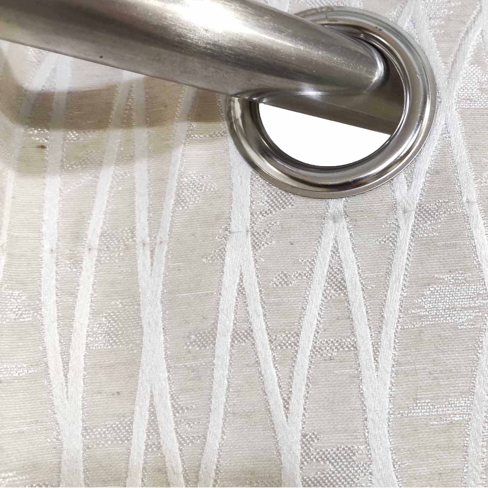 Self Print Thick Shanghai Curtain Off-white