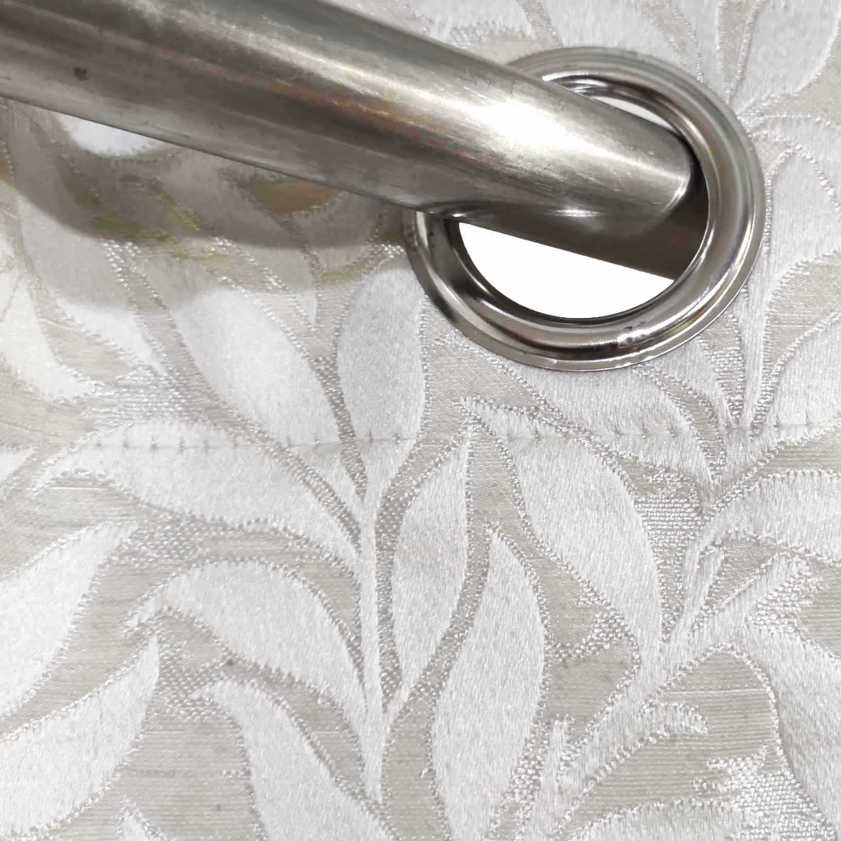 Self Print Thick Shanghai Curtain Off-white