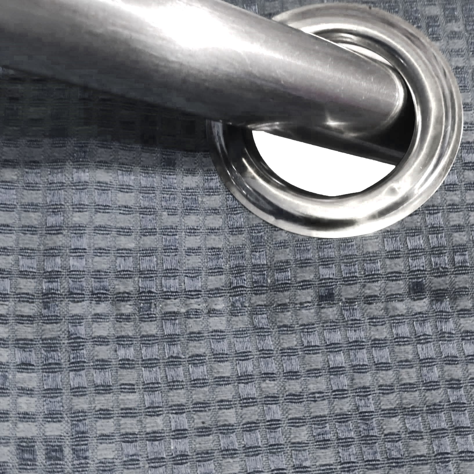 Grey 3D Jacquard Curtain