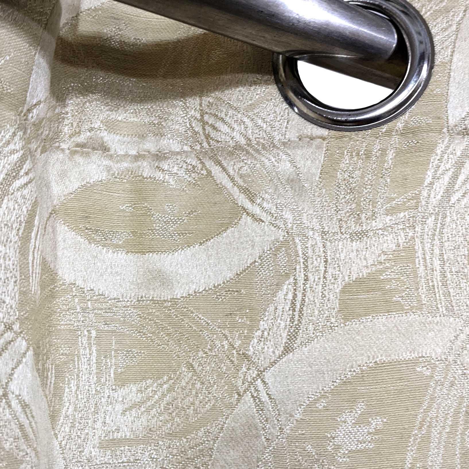Self Print Thick Shanghai Curtain Lite Gold