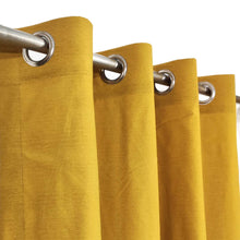 Mustard Yellow Plain Duck Cotton Curtain