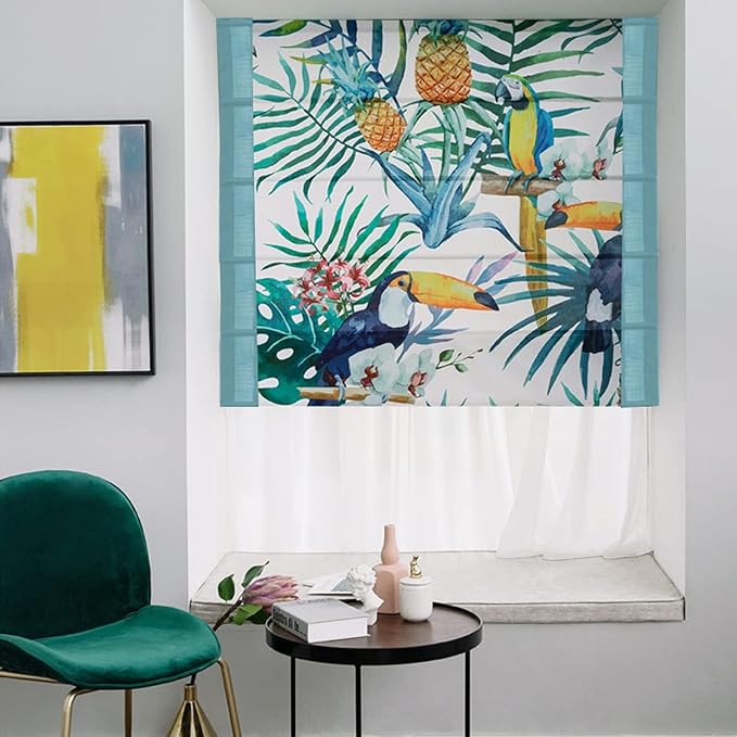 Multi Floral Printed Roman Blinds/Shades @ Per Sq. Feet