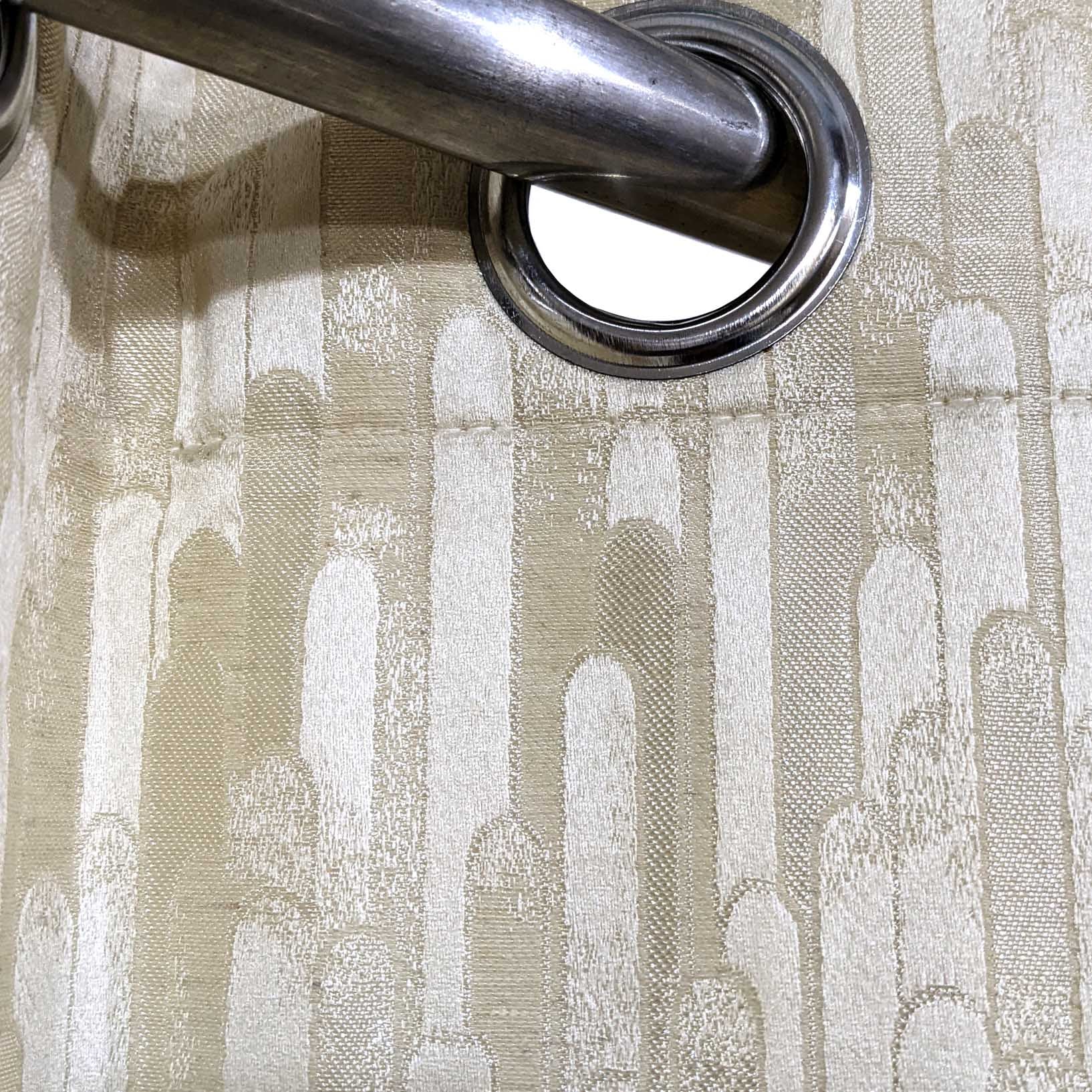 Self Print Thick Shanghai Curtain Lite Gold