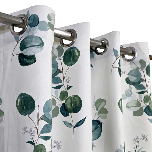 Green Leaves Duck Cotton Curtain