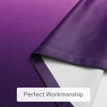 Pair of 2 Shaded Curtains Purple Ombre (Gradient Room Darkening Thermal Insulated Energy Saving Grommet Drapes for Living Room/Bedroom)