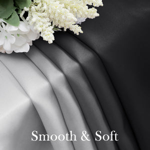 Pair of 2 Shaded Curtains Black Ombre (Gradient Room Darkening Thermal Insulated Energy Saving Grommet Drapes for Living Room/Bedroom)