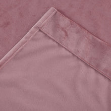 Plain Velvet Curtain Rose Pink