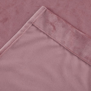 Plain Velvet Curtain Rose Pink
