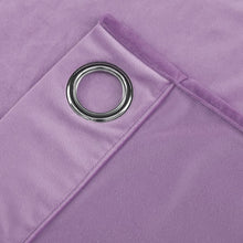 Plain Velvet Curtain Lite Purple