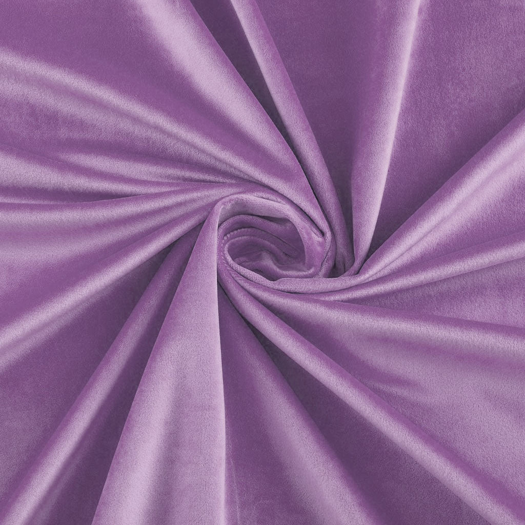 Plain Velvet Curtain Lite Purple