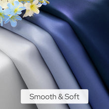 Pair of 2 Shaded Curtains Blue Ombre (Gradient Room Darkening Thermal Insulated Energy Saving Grommet Drapes for Living Room/Bedroom)