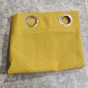 Mustard Yellow Plain Duck Cotton Curtain