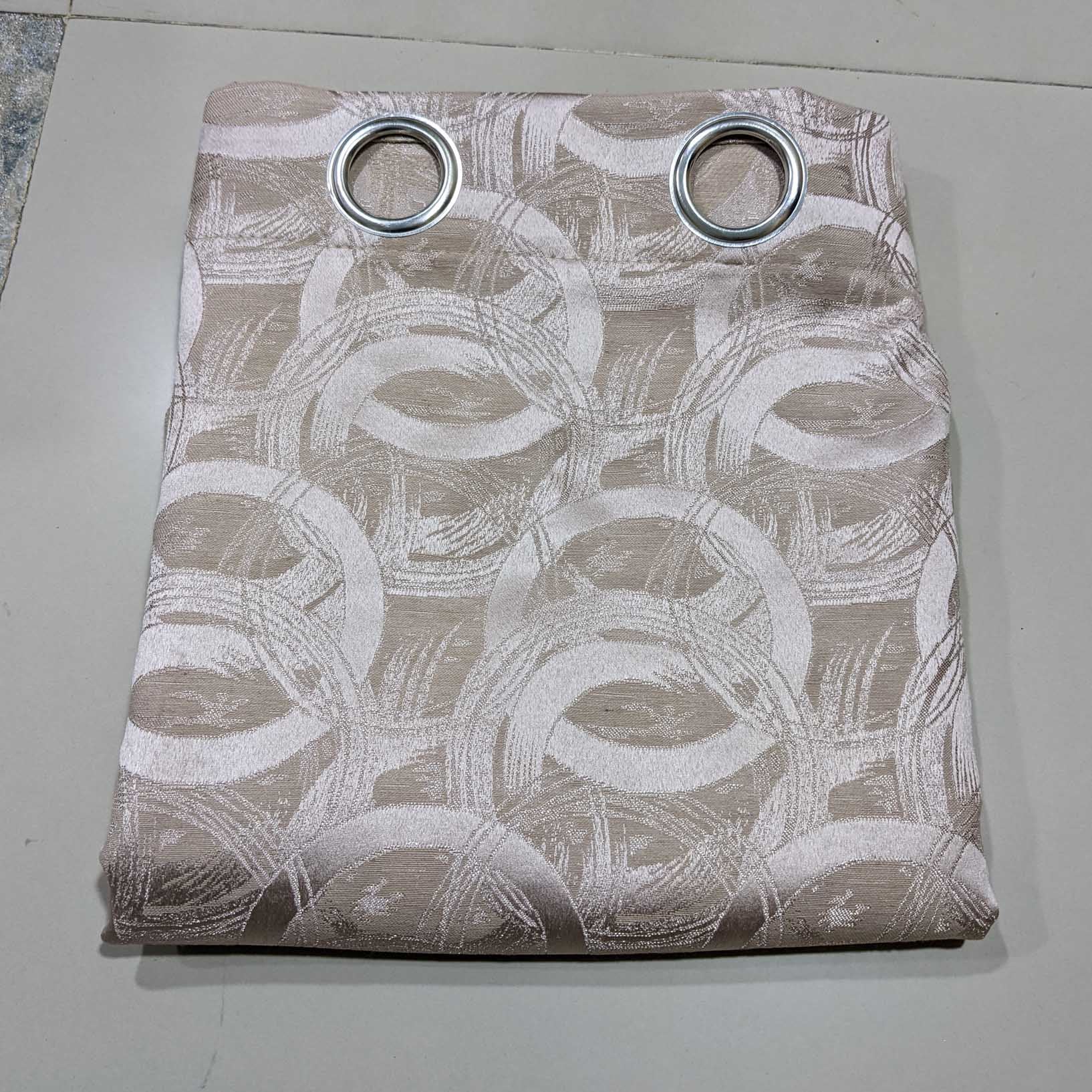 Self Print Thick Shanghai Curtain Beige