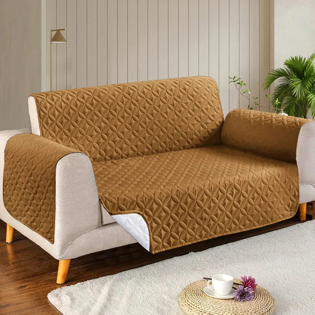 Microfiber Quilted Sofa Cover- 7 Colors Available