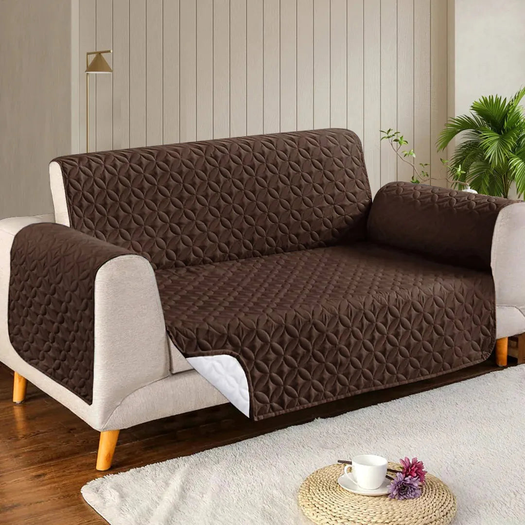 Microfiber Quilted Sofa Cover- 7 Colors Available