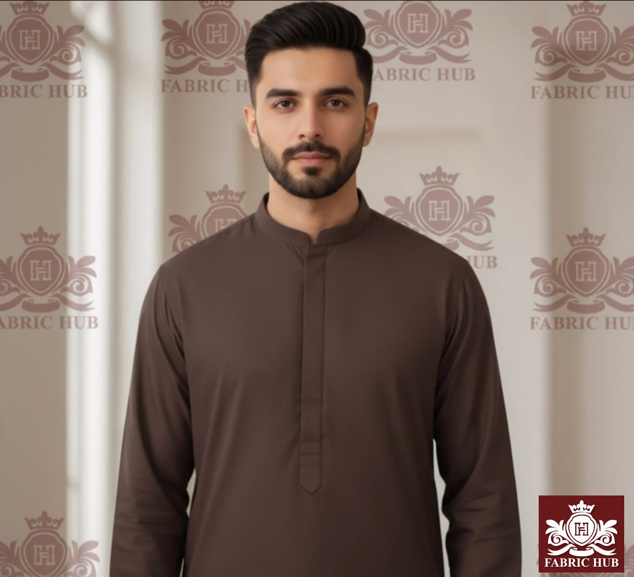 Imported Wash & Wear Liver Un-Stitched