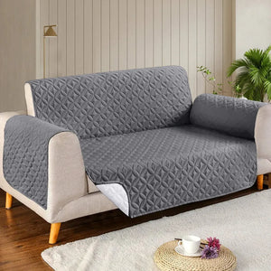 Microfiber Quilted Sofa Cover- 7 Colors Available