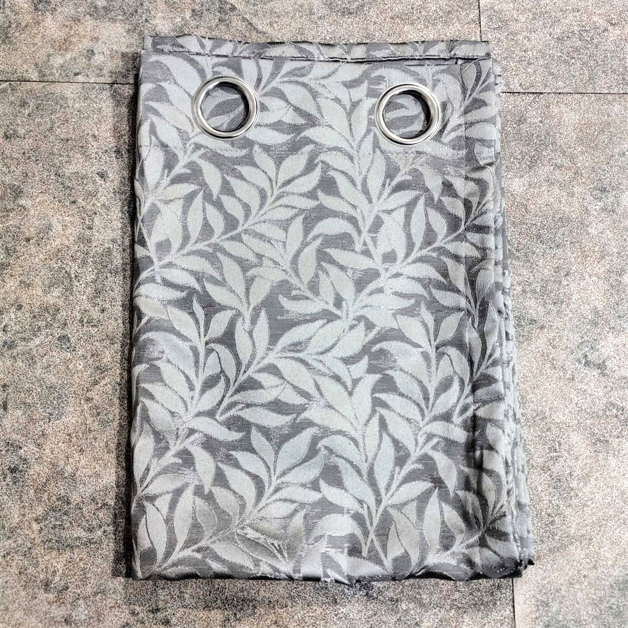 Self Print Thick Shanghai Curtain Grey