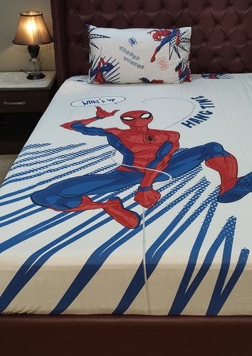 Spiderman Kids Bed Sheet