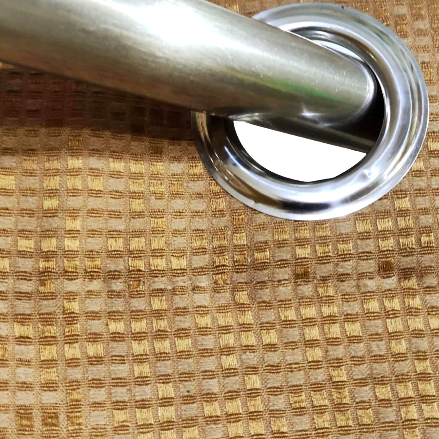 Golden 3D Jacquard Curtain