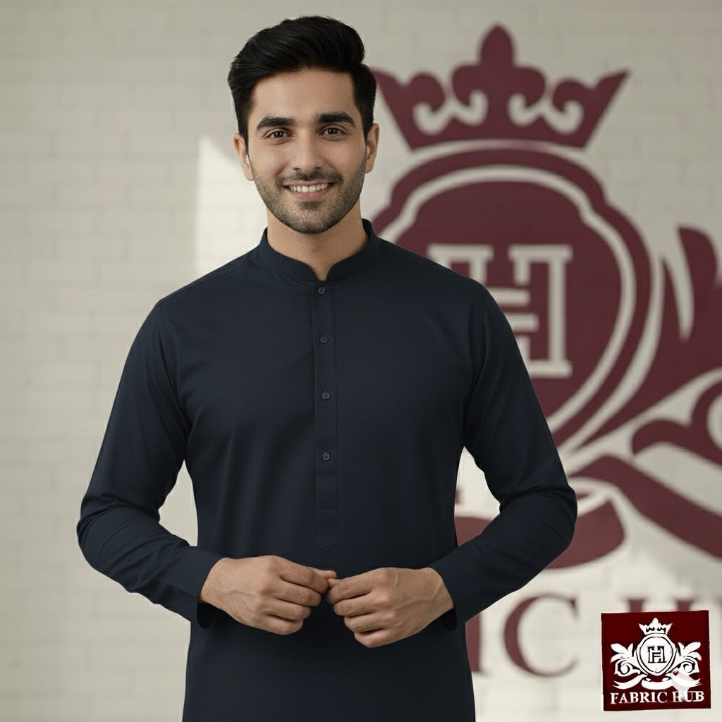Imported Wash & Wear Charcoal Grey Un-Stitched